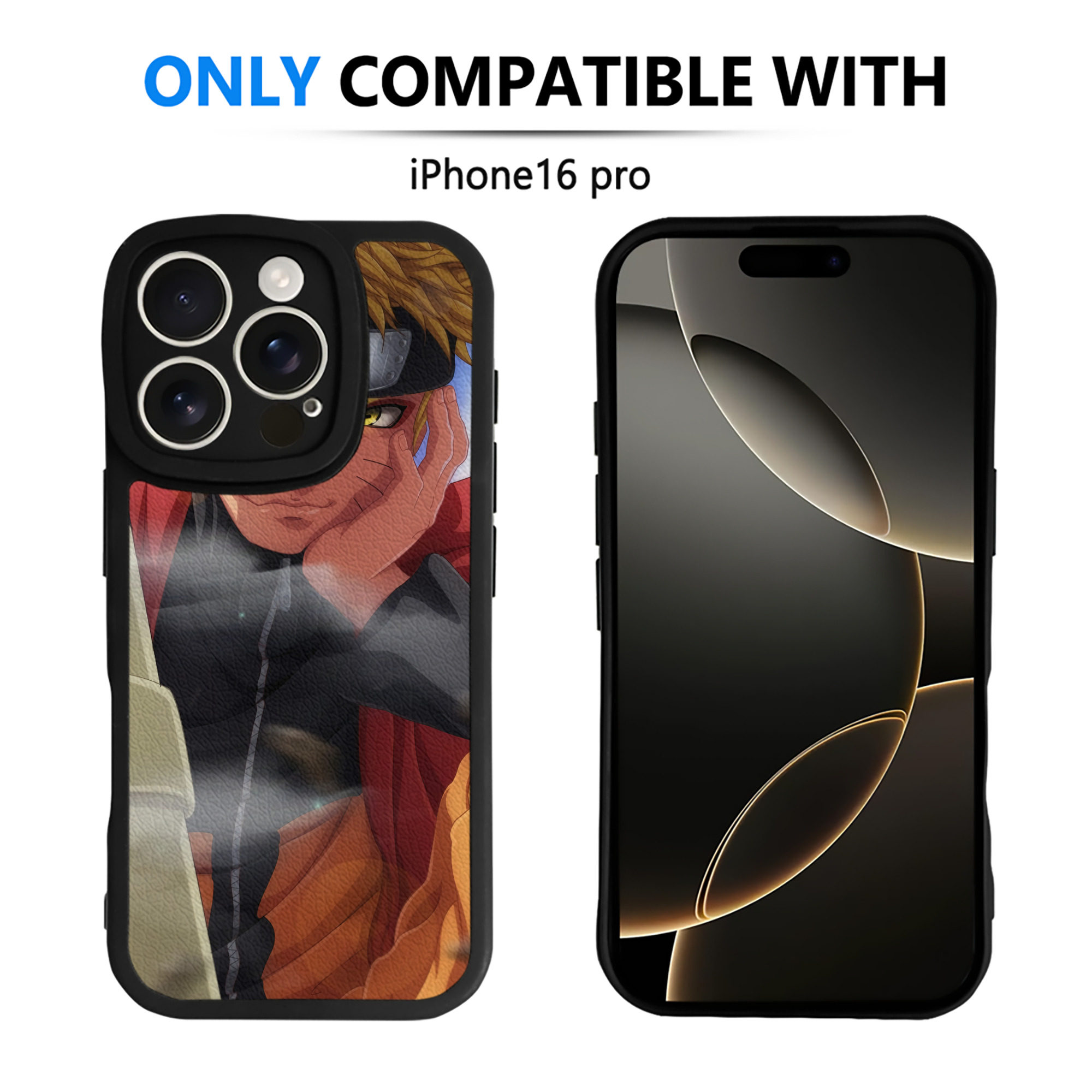（画像用） NARUTO -ナルト- NARUTO -ナルト- 疾風伝 【iPhone 16シリーズ対応】シリコンスマホケース（レザー調） 材質：シリコン